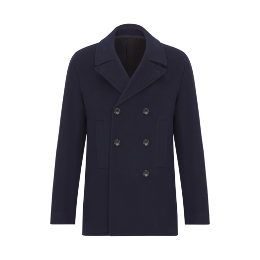 Dior Peacoat Navy Blue Cashmere Cloth