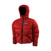 Feathered Friends Helios Hooded Down Jacket Flame