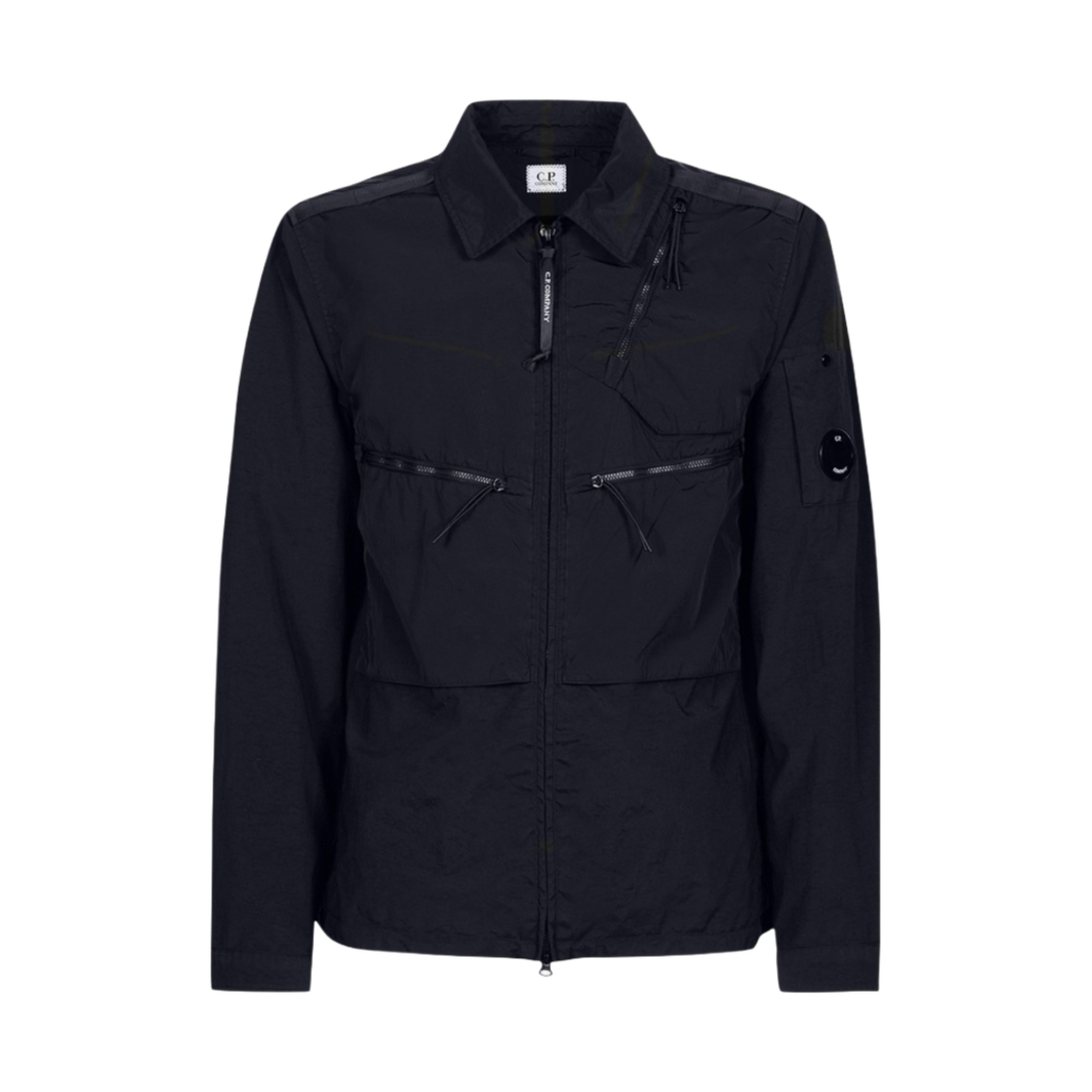 C.P. 컴퍼니 테일론 P 믹스드 오버셔츠 블랙 - 21FW(C.P. Company Taylon P Mixed Overshirt Black - 21FW) - 1
