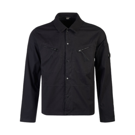 C.P. Company Gabardine Buttoned Shirt Black - 24SS