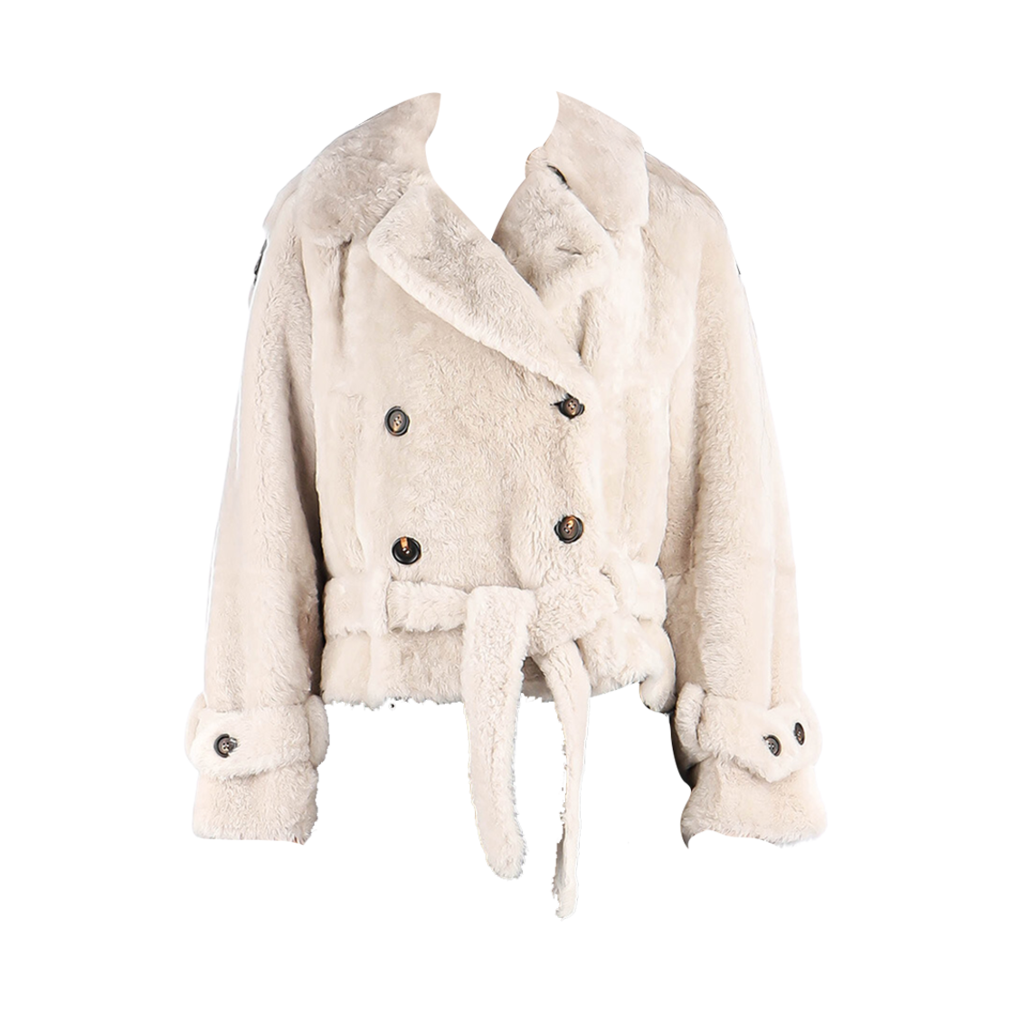MPMFS2942-C8471 (W) Brunello Cucinelli Sheepskin Jacket Beige
