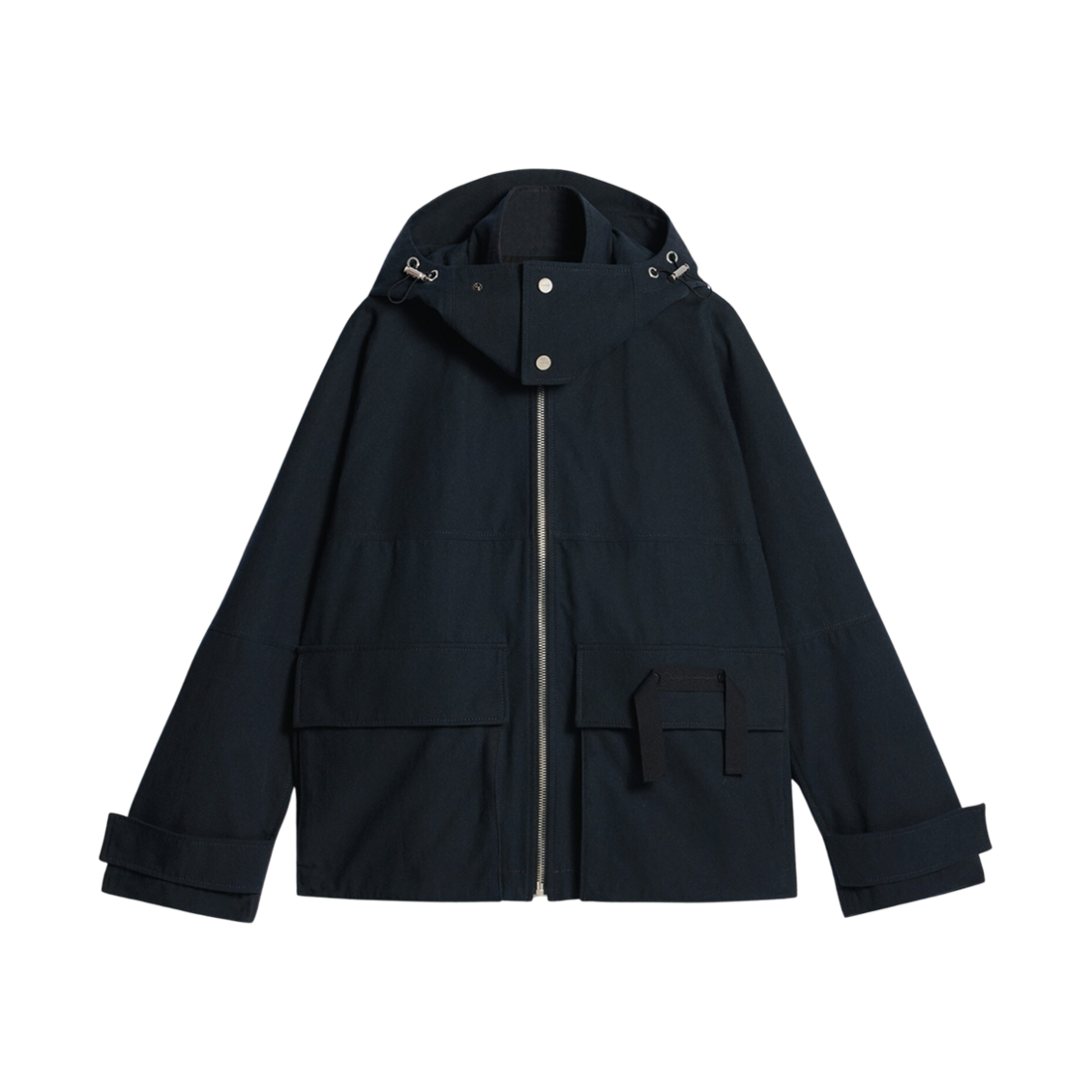 235BL019-1383-380 Jacquemus Le Blouson Molhado Hooded Military Parka Navy