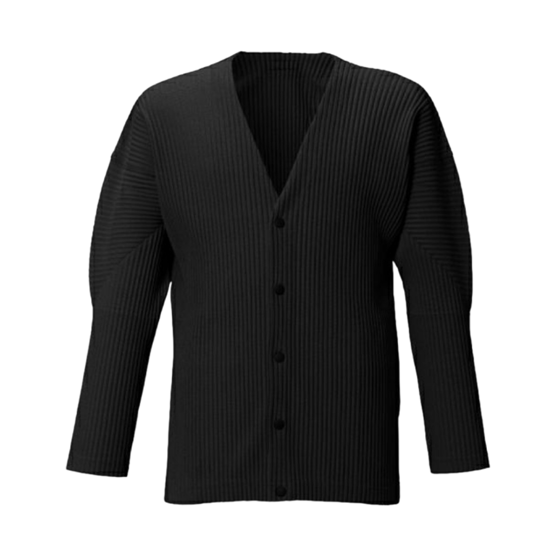 JL141 Homme Plisse Issey Miyake Basics Cardigan Black