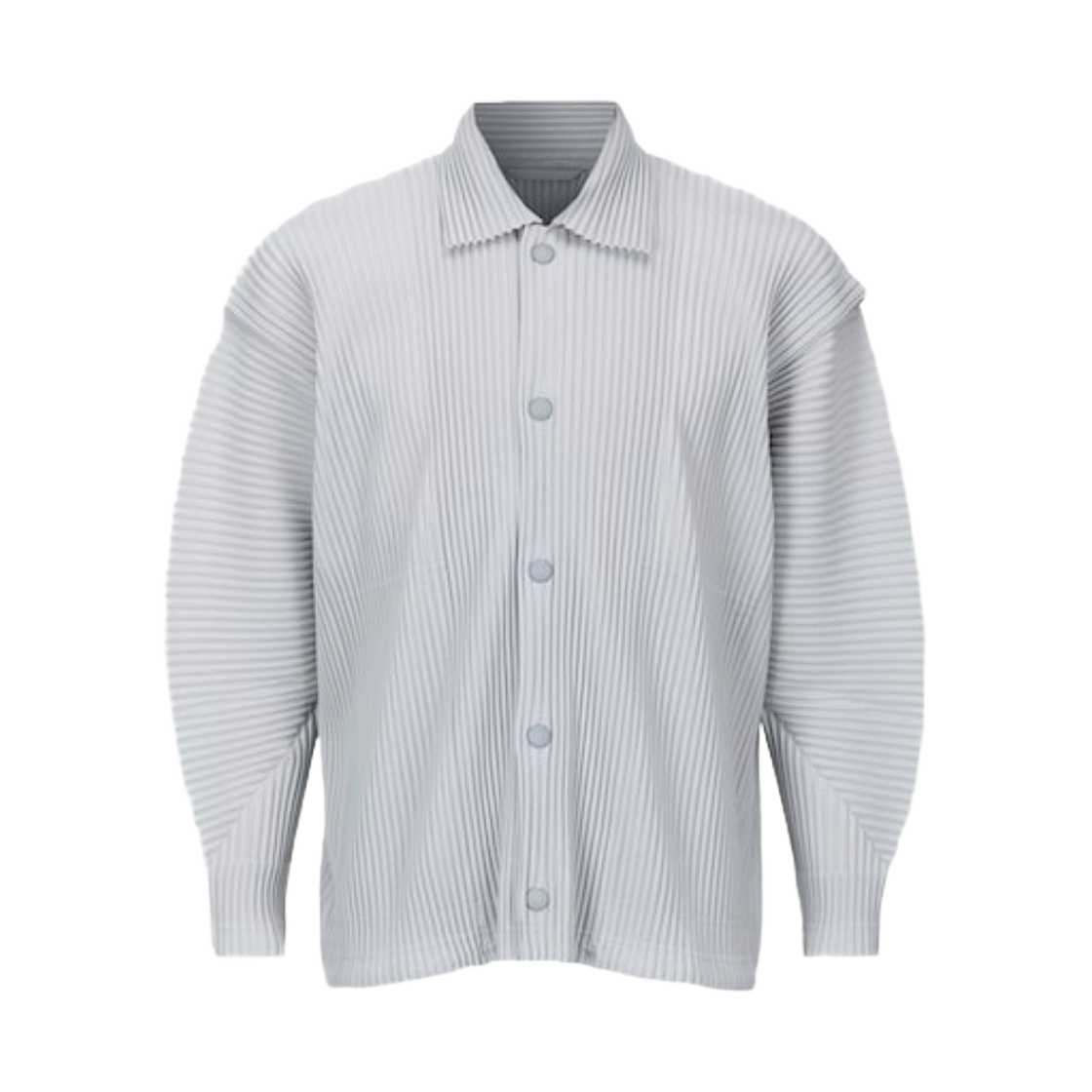 옴므 플리세 이세이 미야케 벤딩 플리츠 코치 자켓 라이트 그레이