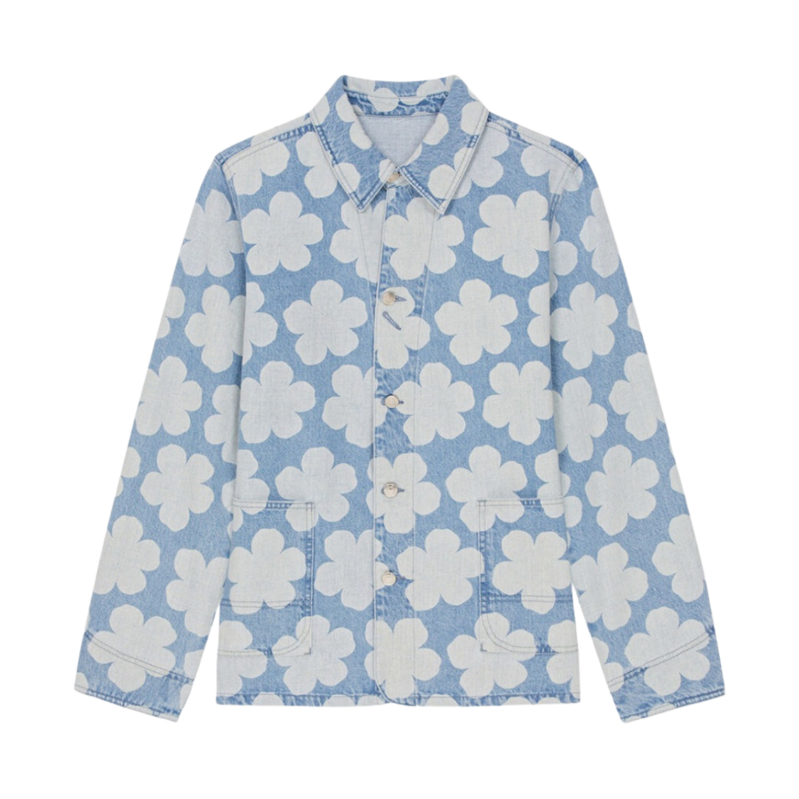 겐조 하나 닷 데님 워크웨어 자켓 스카이 블루(Kenzo Hana Dots Denim Workwear Jacket Sky Blue) - 1