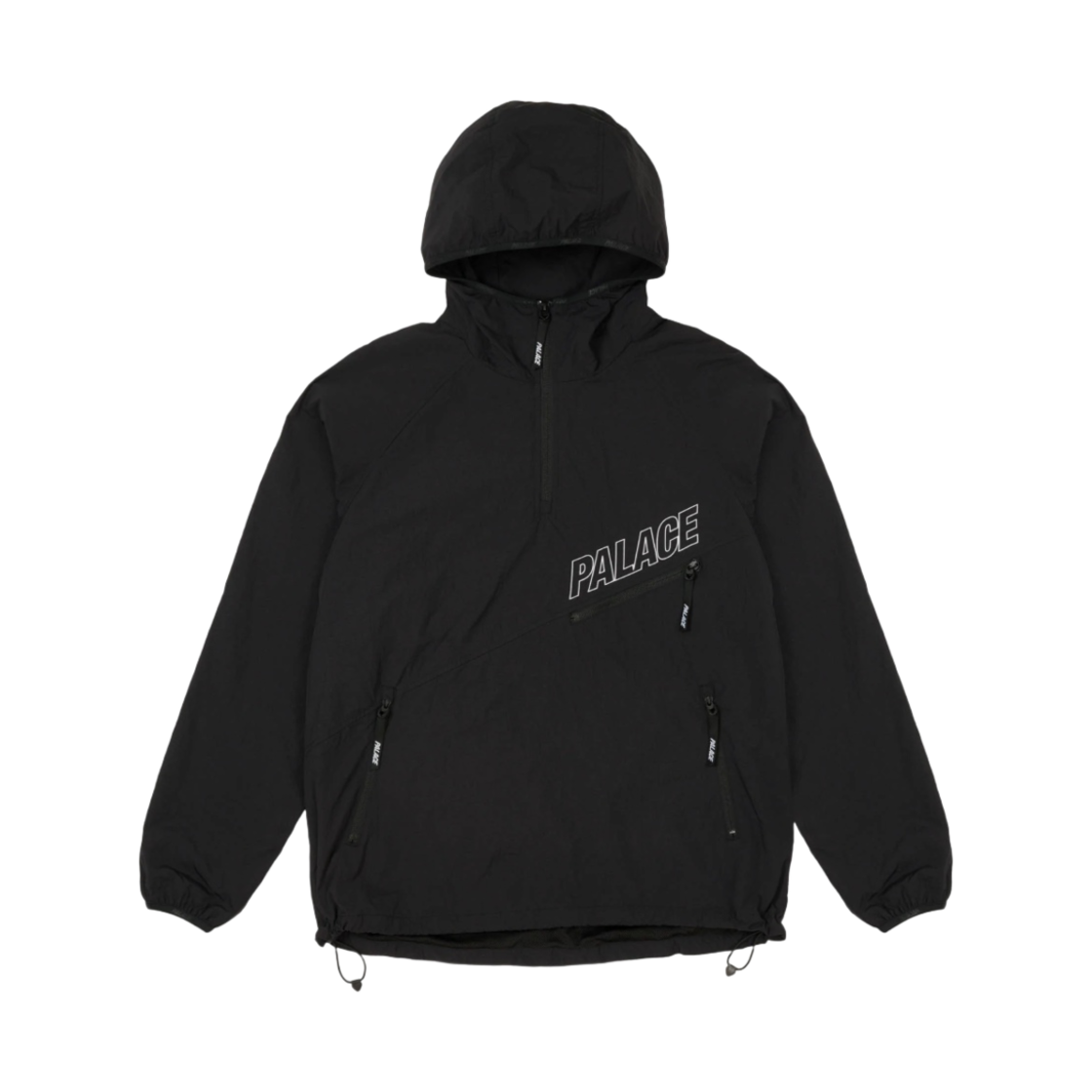 팔라스 슬랜트 집 쉘 자켓 블랙 - 22FW(Palace Slant Zip Shell Jacket Black - 22FW) - 2
