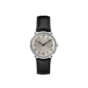 Timex Marlin OG 34mm Leather Strap Watch Black Silver