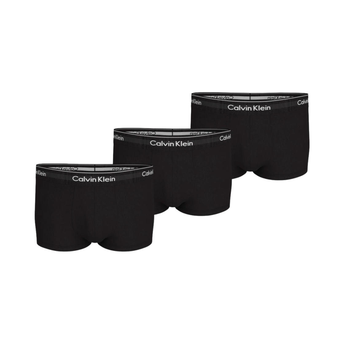 NB4389TM6 Calvin Klein Icon Cotton Stretch 3-pack Low Rise Trunk Black
