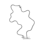 Diesel Dx1477 Stainless Steel Chain Necklace Silver