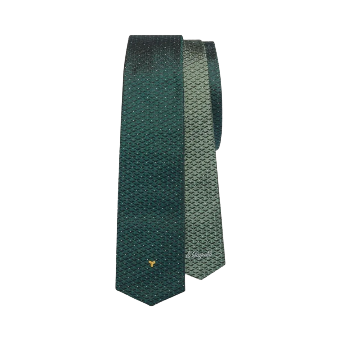 TEXELDREDGEBI-09 Goyard Silk Eldredge Tie Green