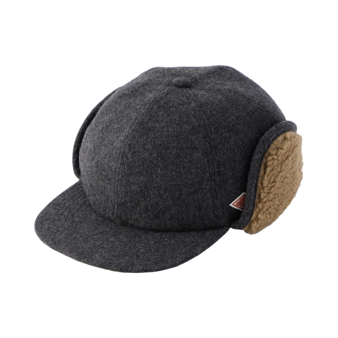 DT-H0118 Danton Wool Etamine Boa 6-Panel Cap Charcoal