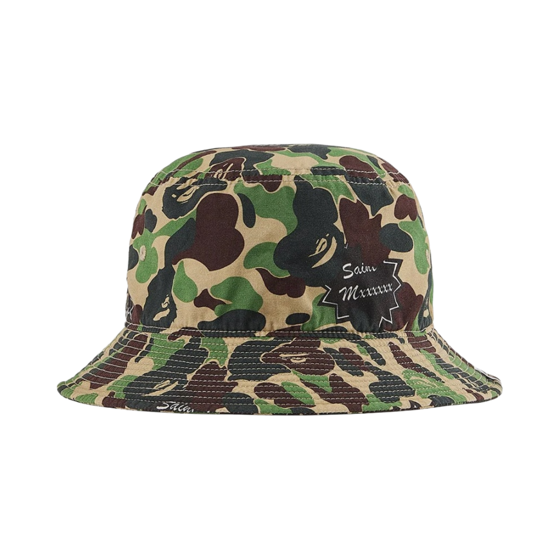 세인트 마이클 x 베이프 버킷햇 카모(Saint Mxxxxxx x BAPE Bucket Hat Camo)