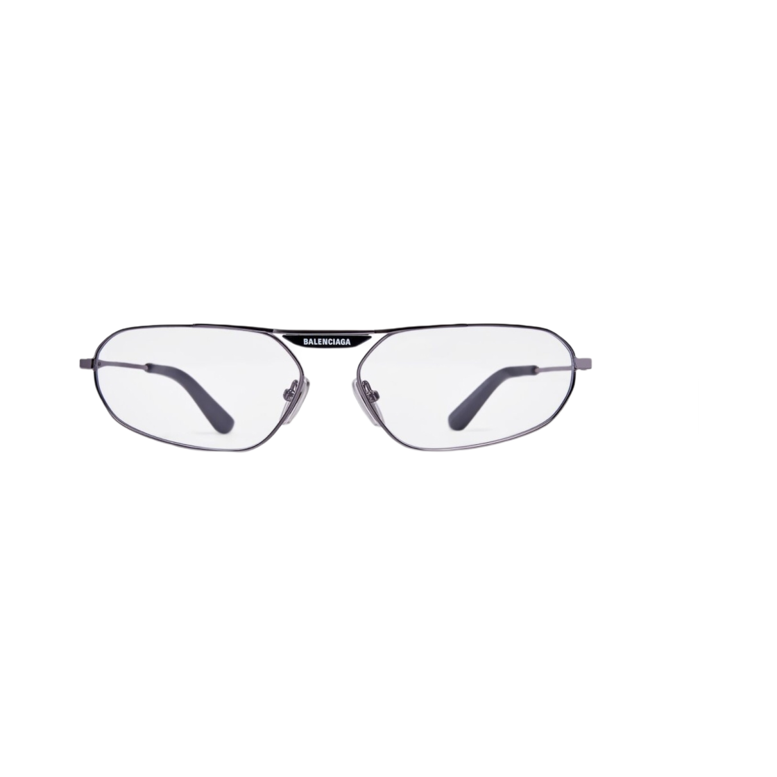 발렌시아가 태그 2.0 오발 선글라스 다크 실버(Balenciaga Tag 2.0 Oval Sunglasses Dark Silver) - 1