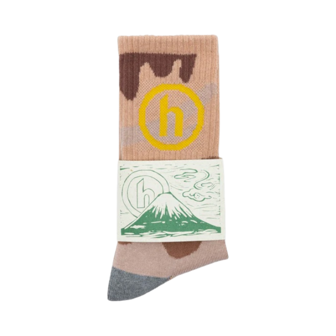 - Hidden NY Camo H Socks Light Pink