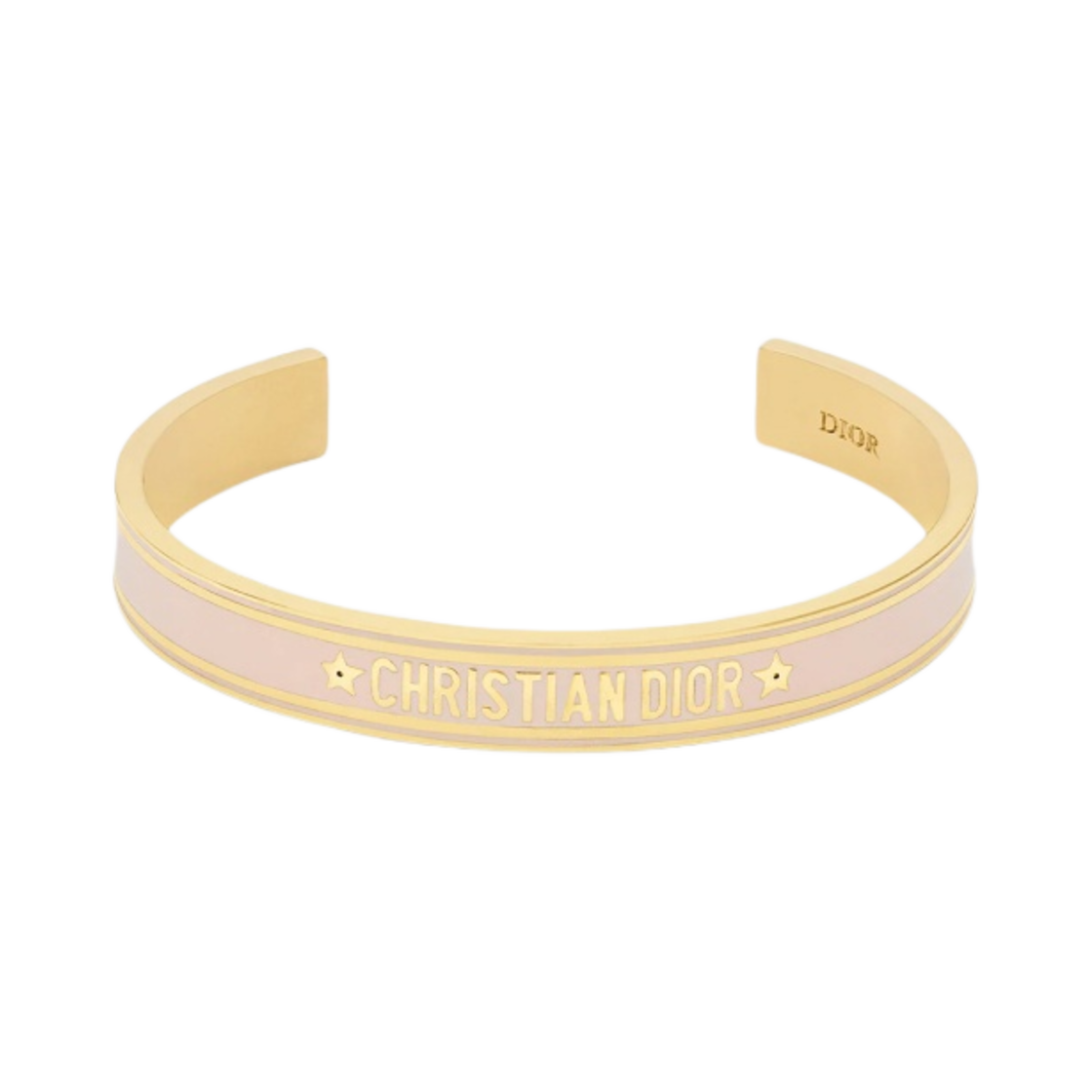 B1650ODELQ-D24P (W) Dior Code Bangle Gold Finish Metal Sand Pink Lacquer - 대표 이미지 #1
