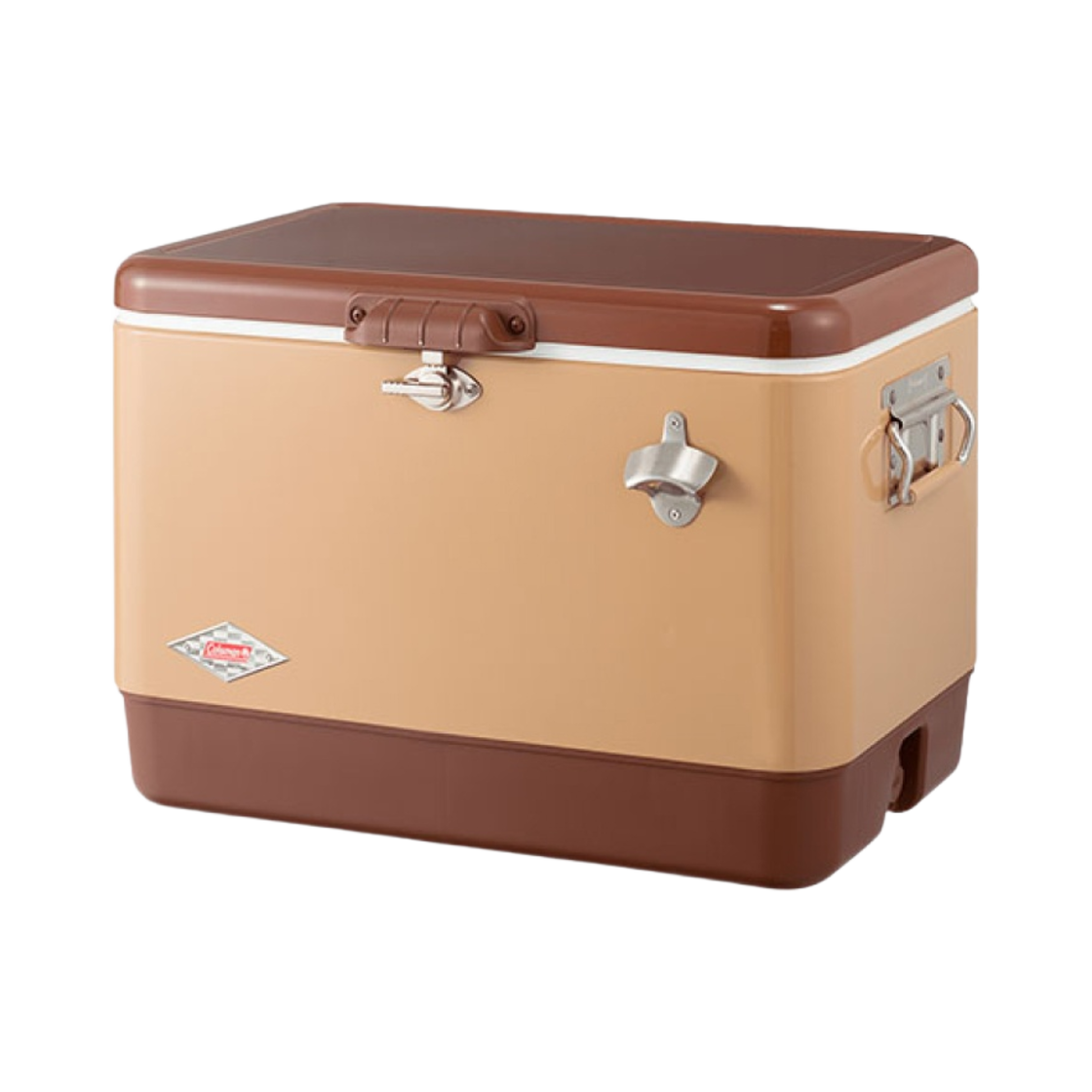 콜맨 54QT 스틸 벨트 쿨러 버터 너츠(Coleman 54QT Steel Belted Cooler Butter Nuts)