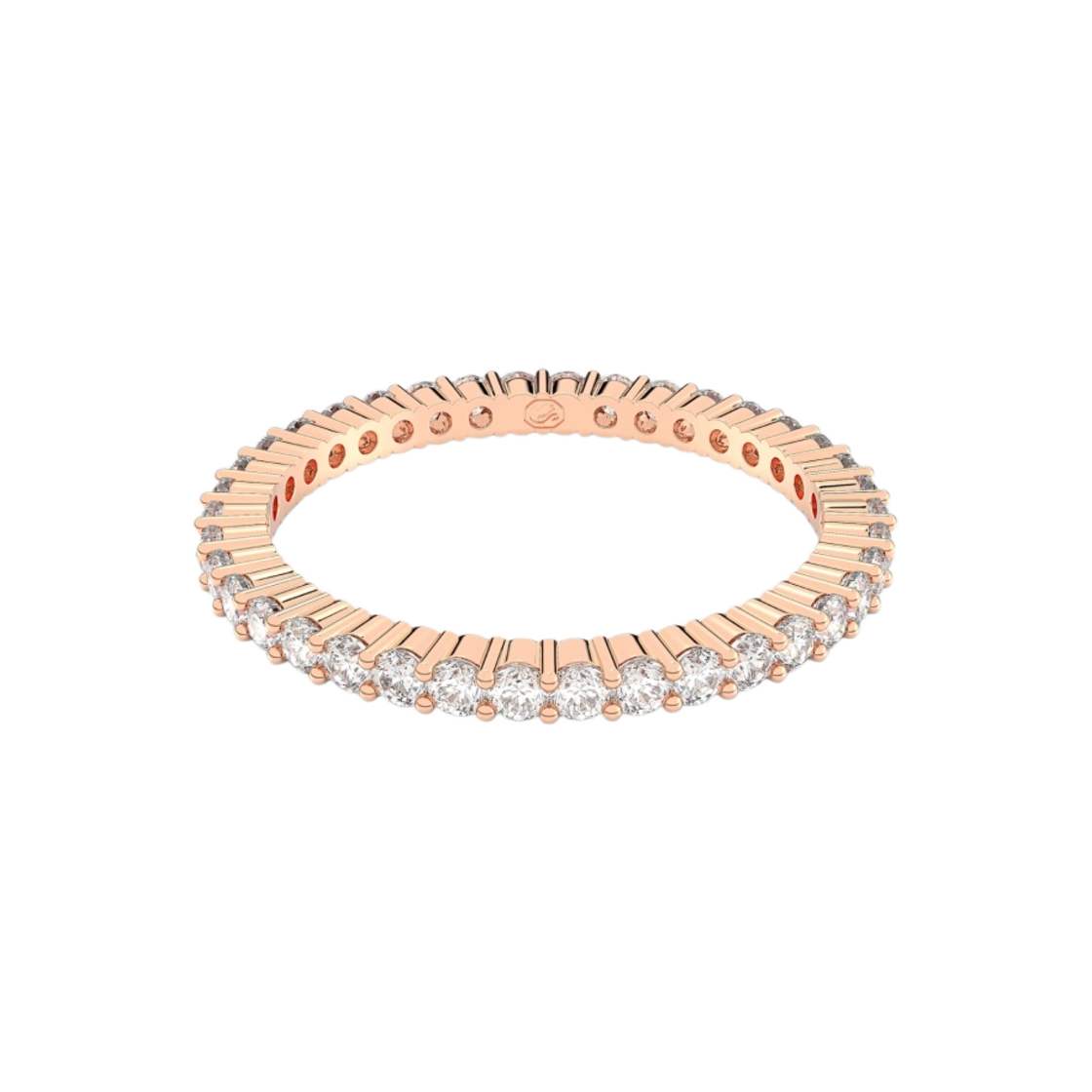 (W) 스와로브스키 비토레 링 화이트 로즈 골드((W) Swarovski Vittore Ring White Rose Gold) - 1