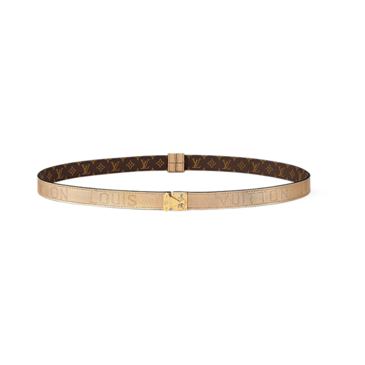 (W) Louis Vuitton Serrures 20mm Belt Gold