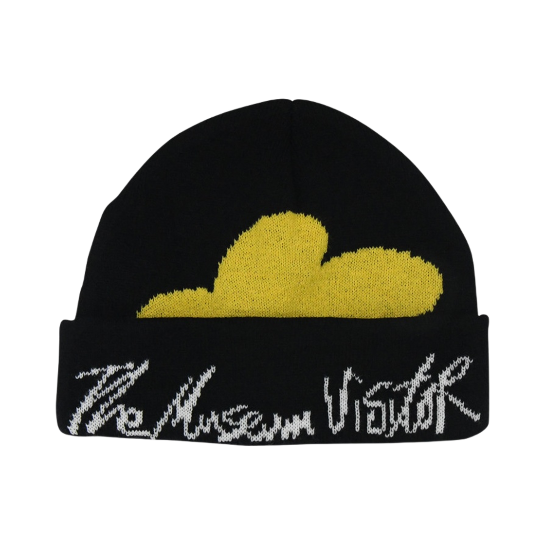 더뮤지엄비지터 플라워 커프 비니 블랙(The Museum Visitor Flower Cuff Beanie Black)