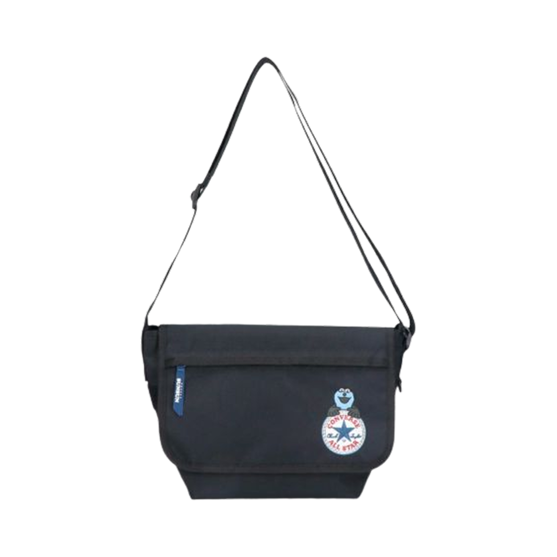 컨버스 x 퍼펫 순순 미니 메신저 백 블랙(Converse x Puppet Sunsun Mini Messenger Bag Black)