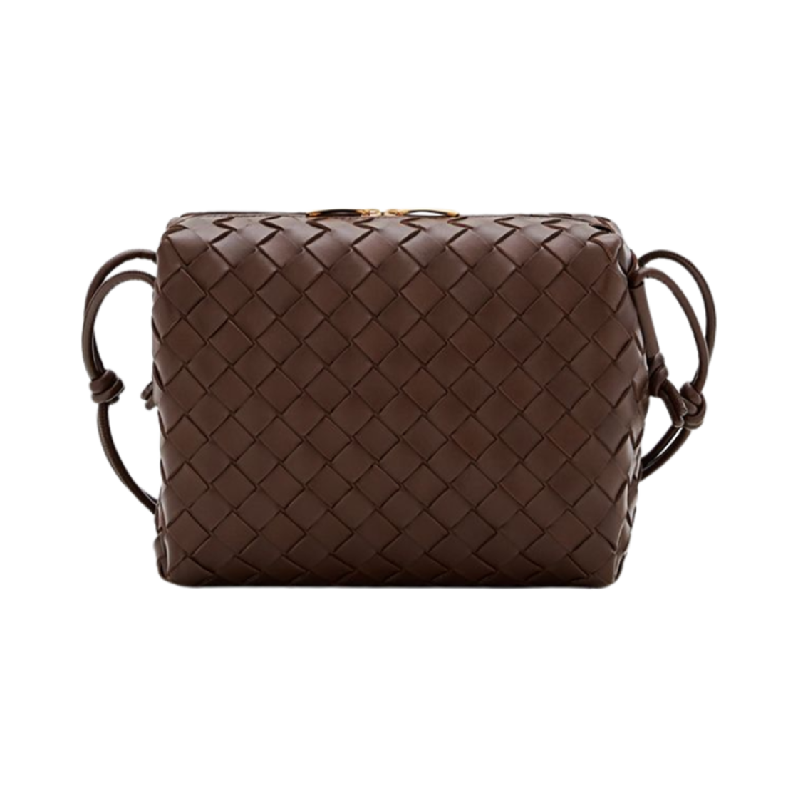 723548V1G112204 Bottega Veneta Intrecciato Lambskin Small Loop Bag Light Brown