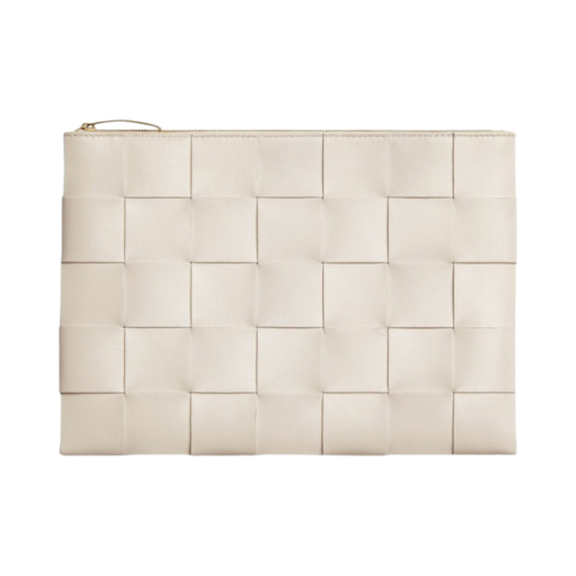 Bottega Veneta Medium Pouch Chalk