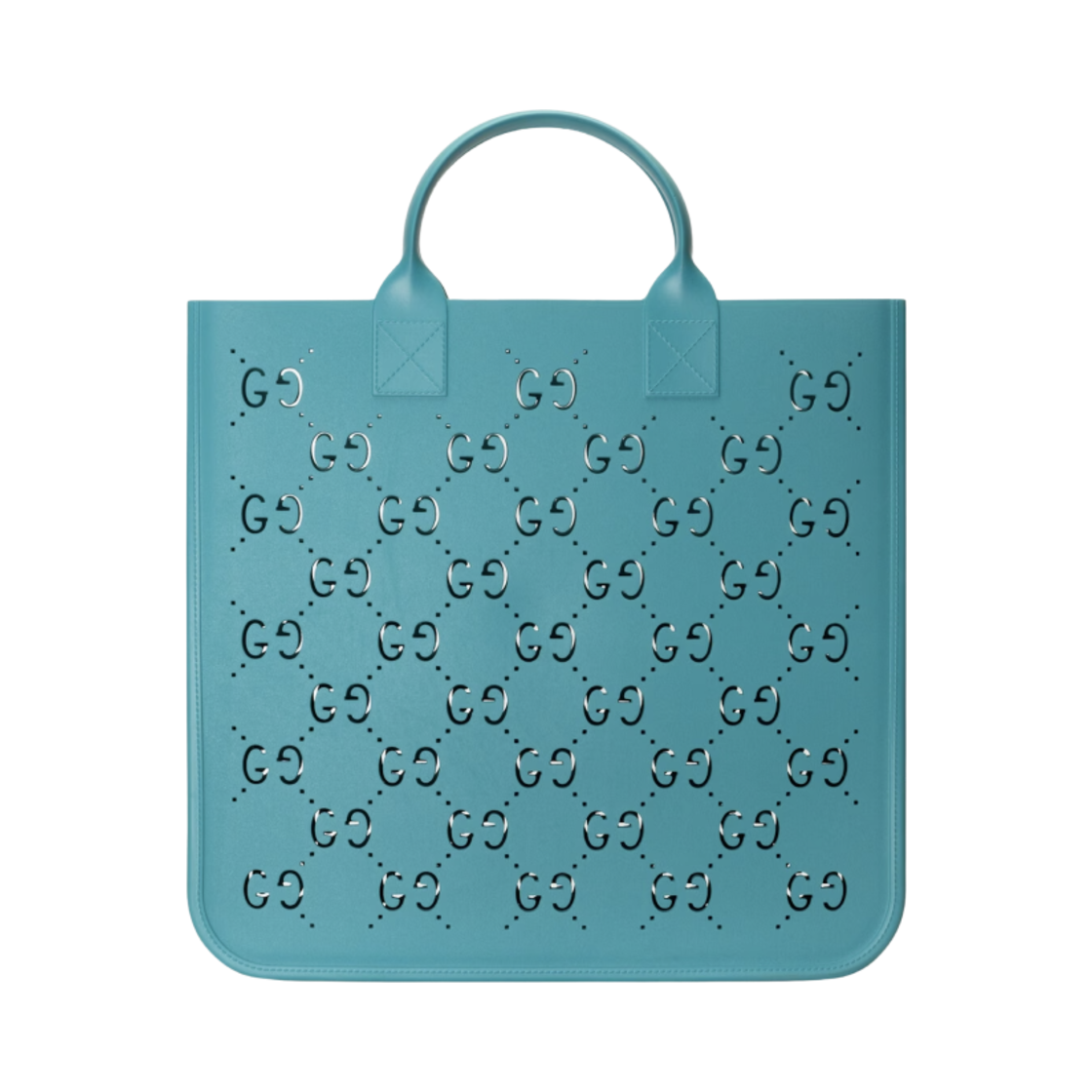 (키즈) 구찌 GG 러버 토트백 라이트 블루((Kids) Gucci GG Rubber Tote Bag Light Blue) - 3