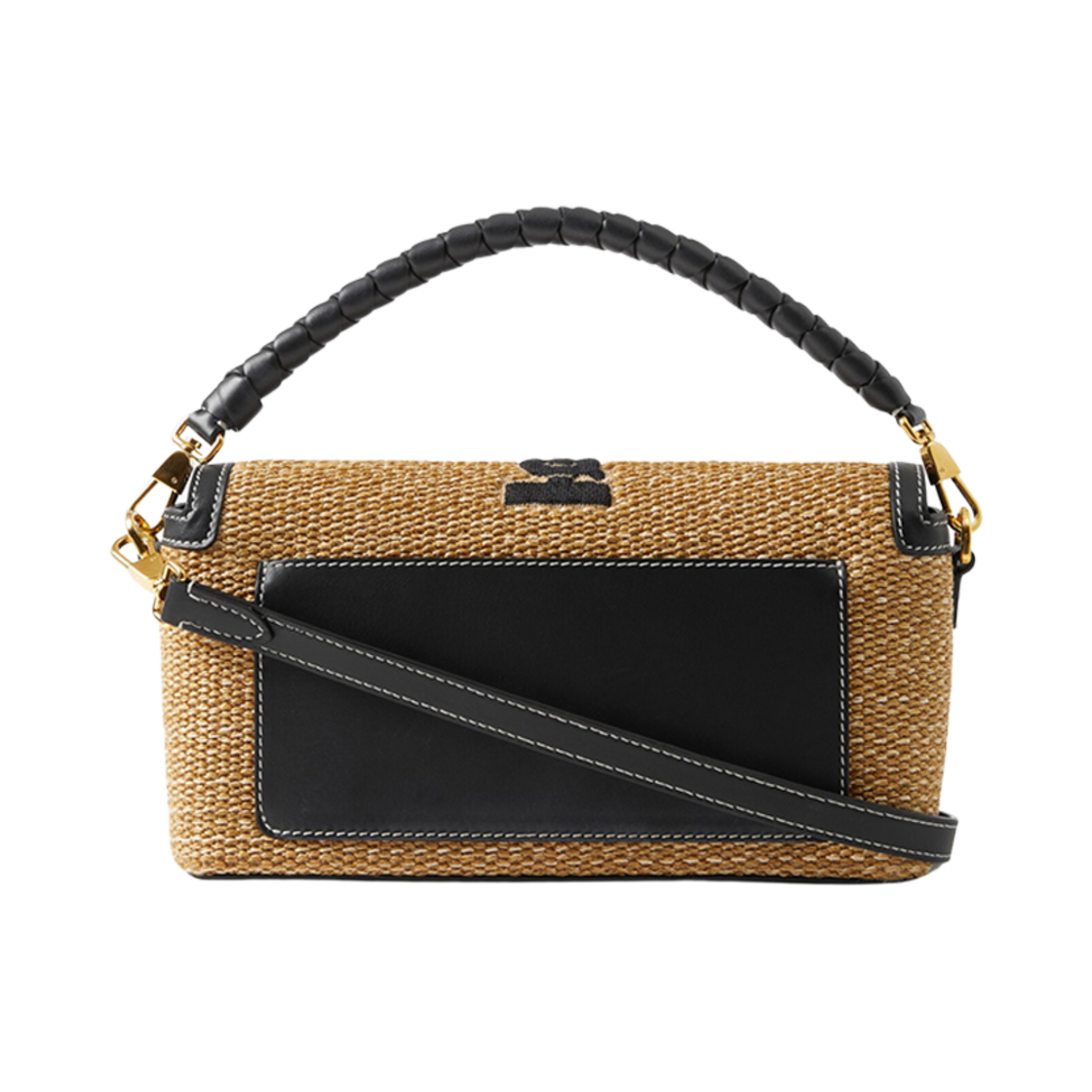 버버리 탑 핸들 노트백 내츄럴 블랙(Burberry Top Handle Note Bag Natural Black) - 2