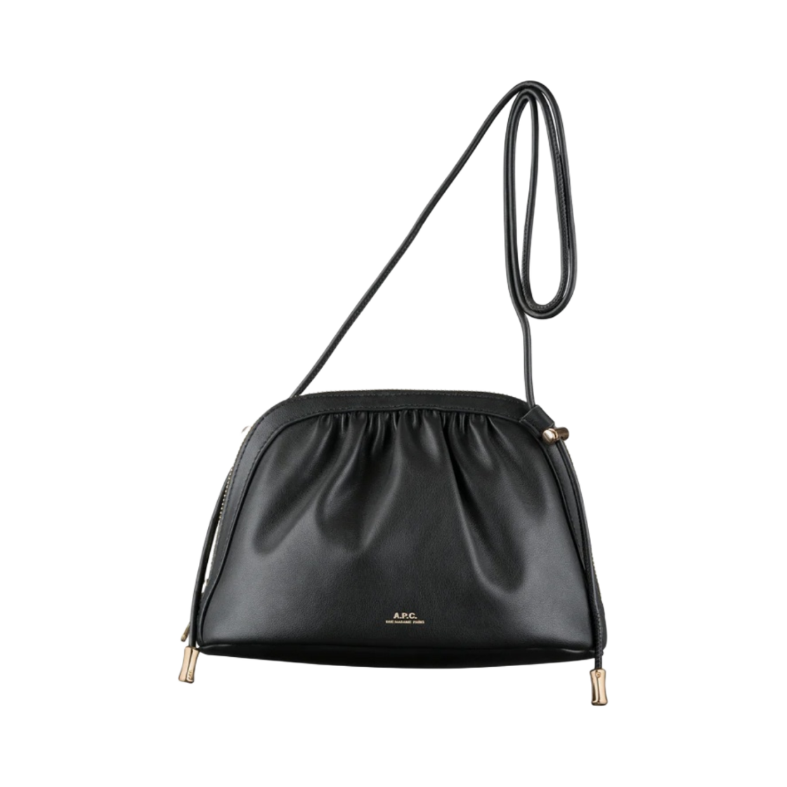 PUAAT-F61791-LZZ A.P.C. Ninon Drawstring Bag Black