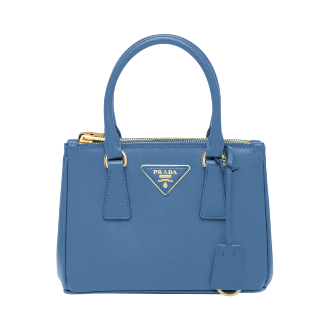1BA906-NZV-F0V98 Prada Galleria Saffiano Leather Mini Bag Light Blue