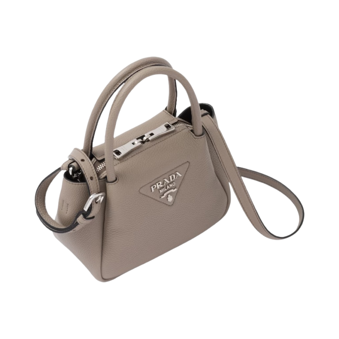 프라다 레더 미니 핸드백 클레이 그레이(Prada Leather Mini Handbag Clay Grey) - 2