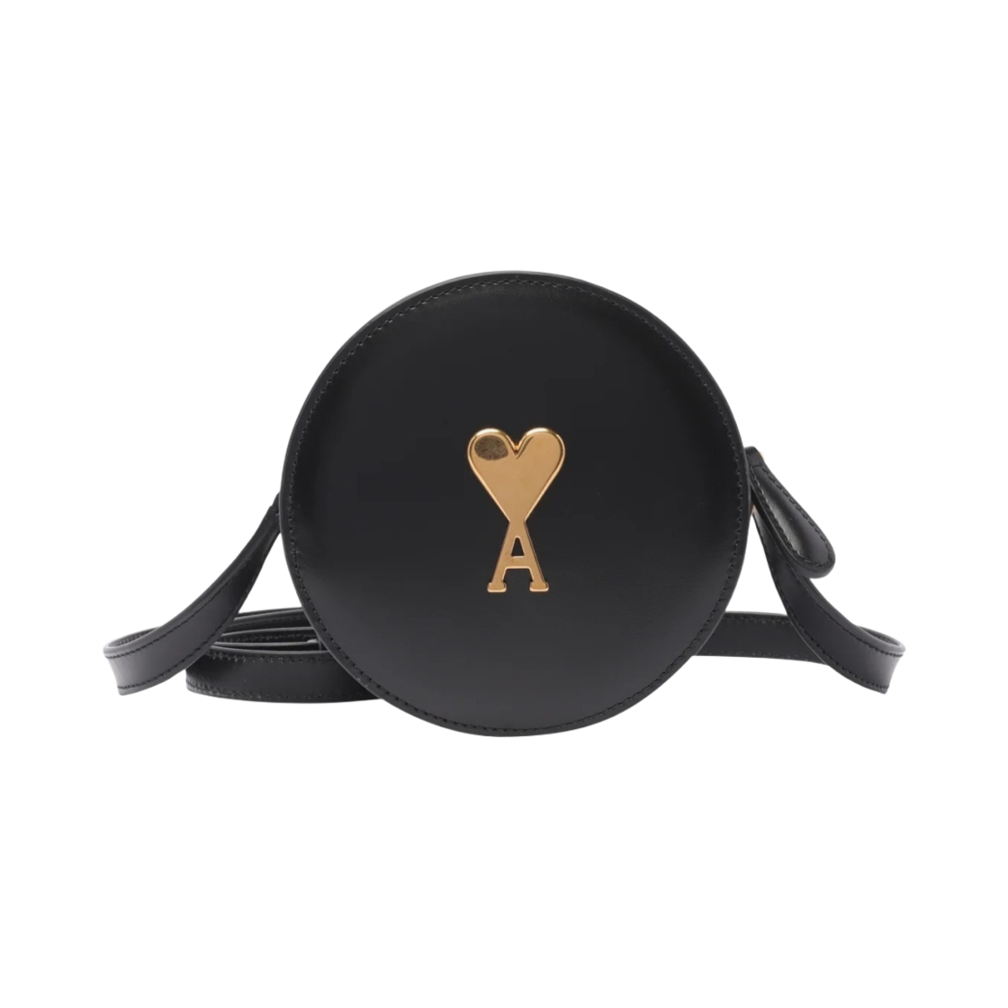 아미 라운드 파리 파리 백 블랙(AMI Round Paris Paris Bag Black)