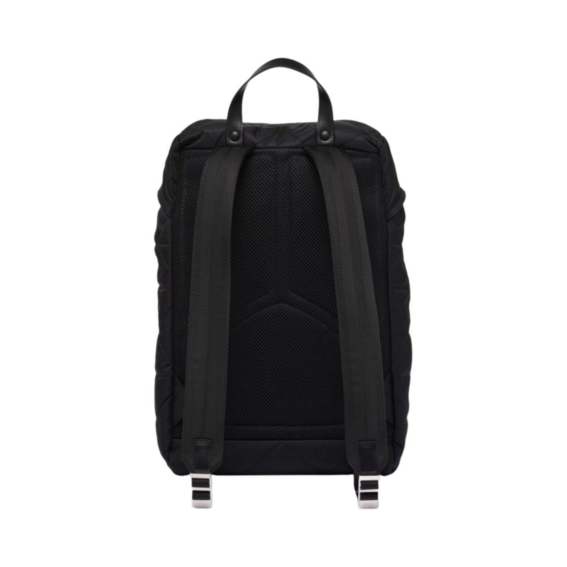 프라다 탑스티칭 리나일론 백팩 블랙 Prada KREAM