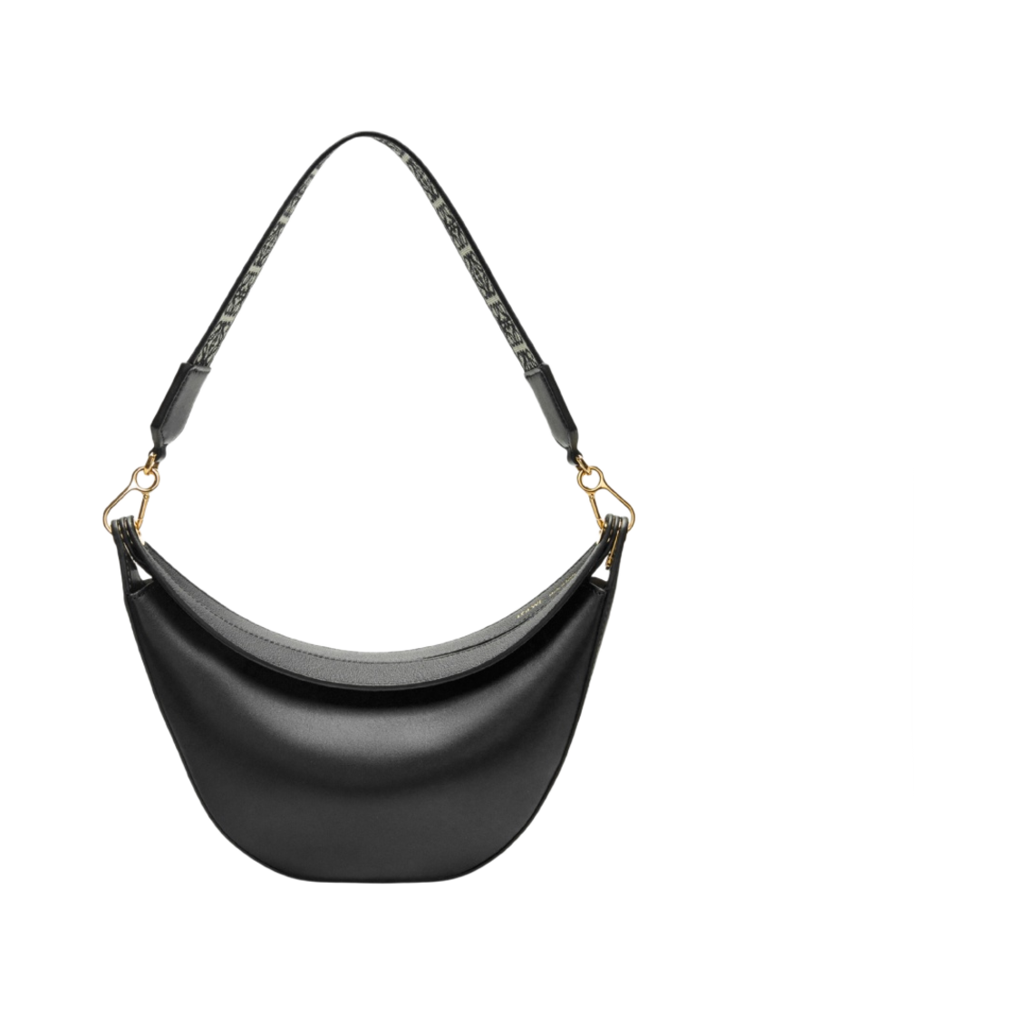 로에베 스몰 루나백 사틴 카프스킨 앤 자카드 블랙(Loewe Small Luna Bag in Satin Calfskin and Jacquard Black) - 1