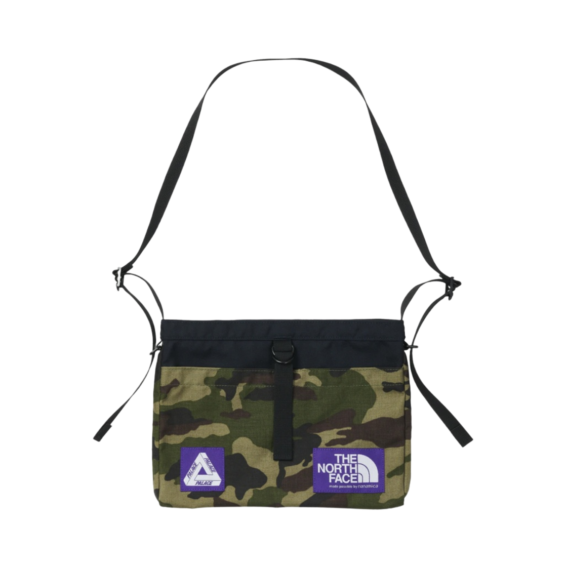 팔라스 x 노스페이스 퍼플 라벨 코듀라 나일론 숄더백 카모