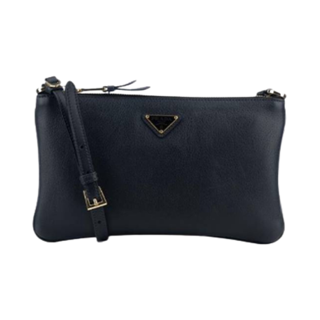 1BC238-2CYS-F0002 Prada Leather Pouch Black
