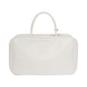 Miu Miu Leather Top Handle Bag White