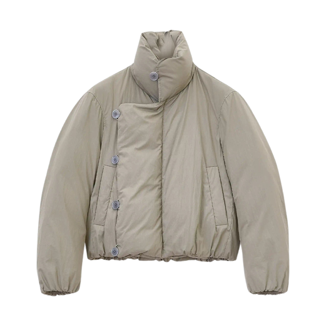 (W) 르메르 WR 테크니컬 코튼 숏 퍼퍼 블루종 데저트 세이지((W) Lemaire WR Technical Cotton Short Puffer Blouson Desert Sage)
