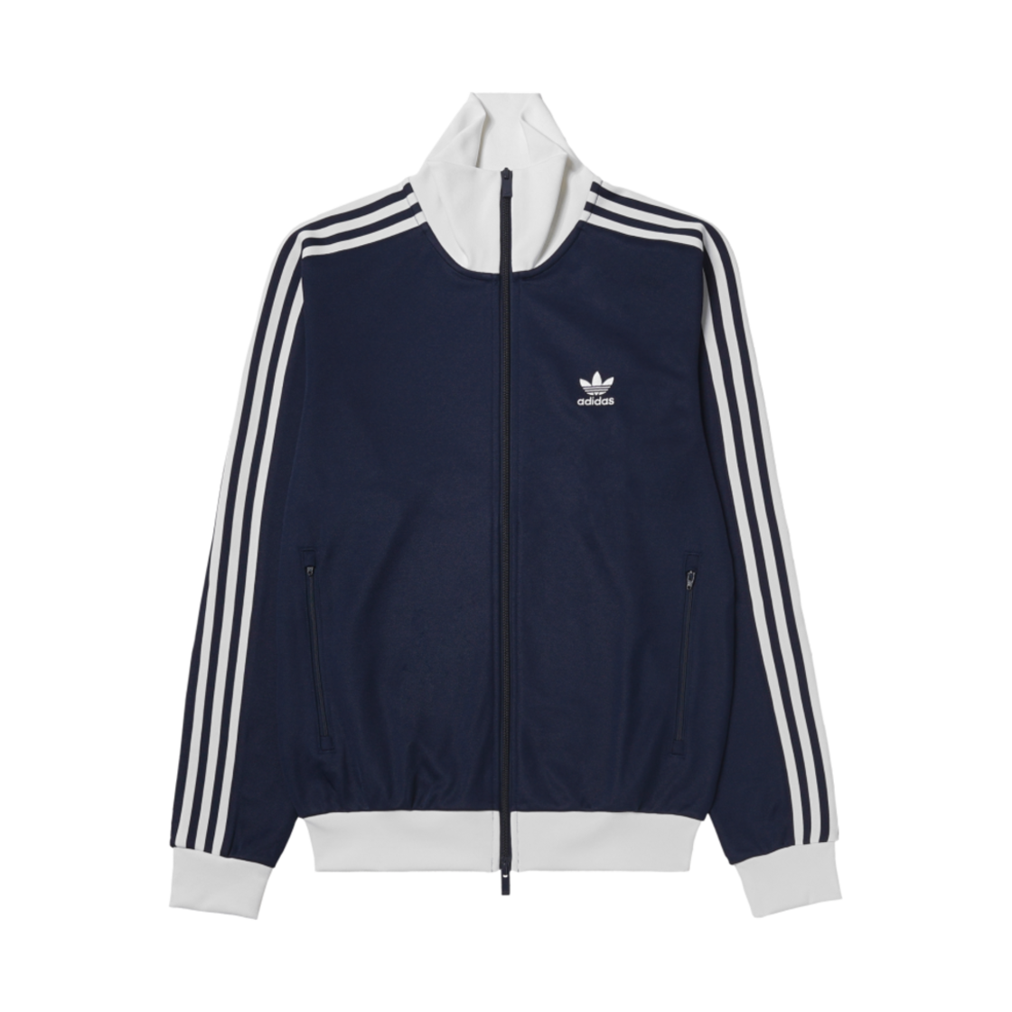 아디다스 아디컬러 클래식 베켄바우어 트랙 탑 나이트 인디고 - KR 사이즈(Adidas Adicolor Classic Beckenbauer Track Top Night Indigo - KR Sizing)