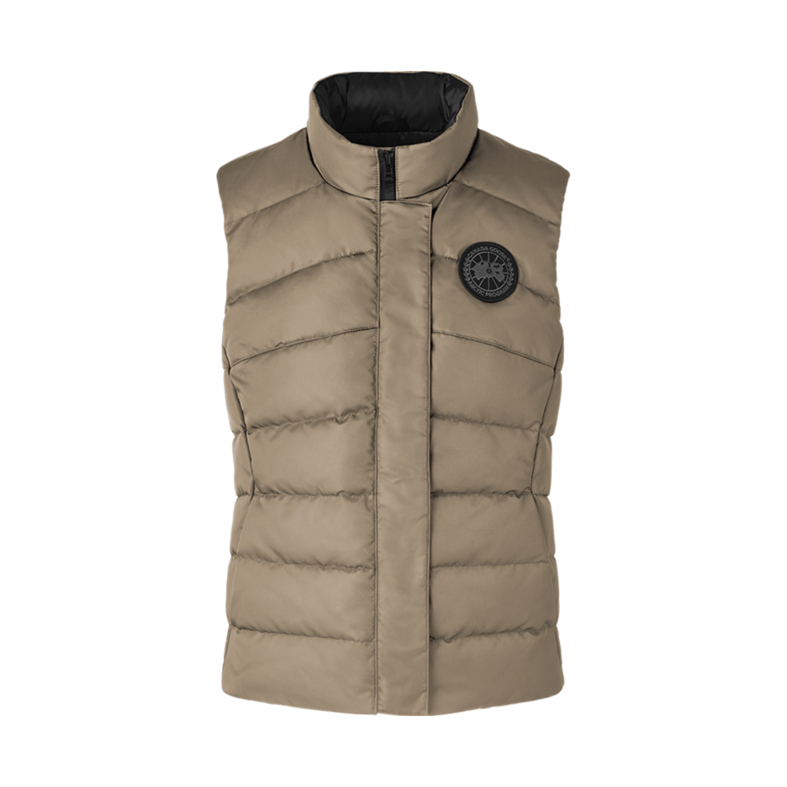 (W) 캐나다 구스 프리스타일 베스트 퍼포먼스 사틴 블랙 라벨 퀵샌드((W) Canada Goose Freestyle Vest Performance Satin Black Label Quicksand) - 1