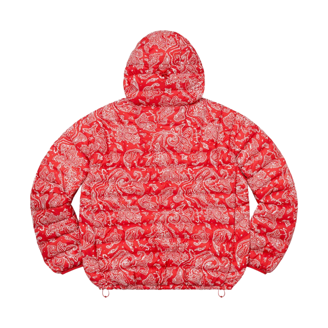 슈프림 마이크로 다운 하프 집 후드 풀오버 레드 페이즐리 - 22FW(Supreme Micro Down Half Zip Hooded Pullover Red Paisley - 22FW) - 2