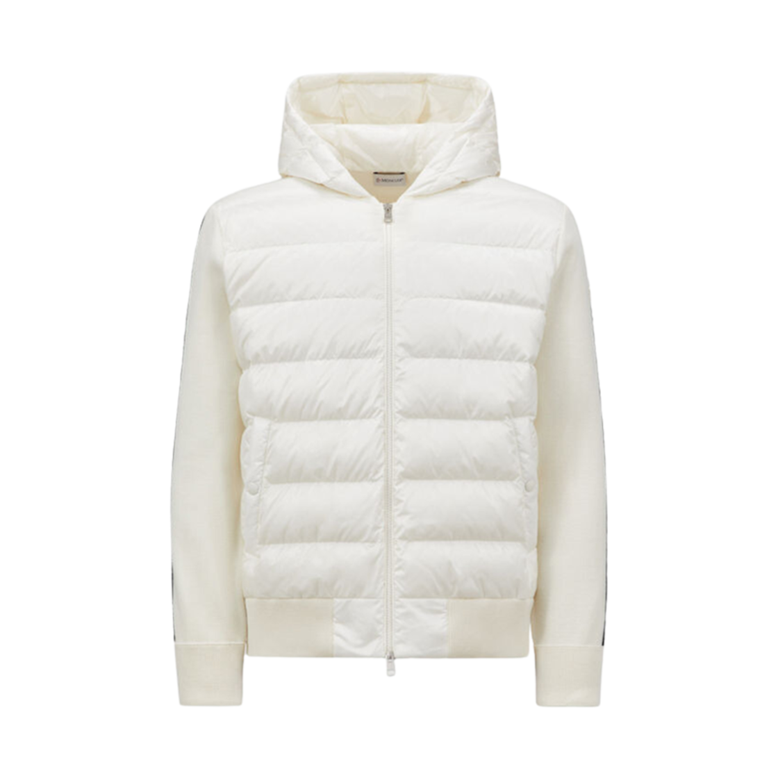 몽클레르 패딩 울 후드 화이트 - 24FW(Moncler Padded Wool Hoodie White - 24FW)
