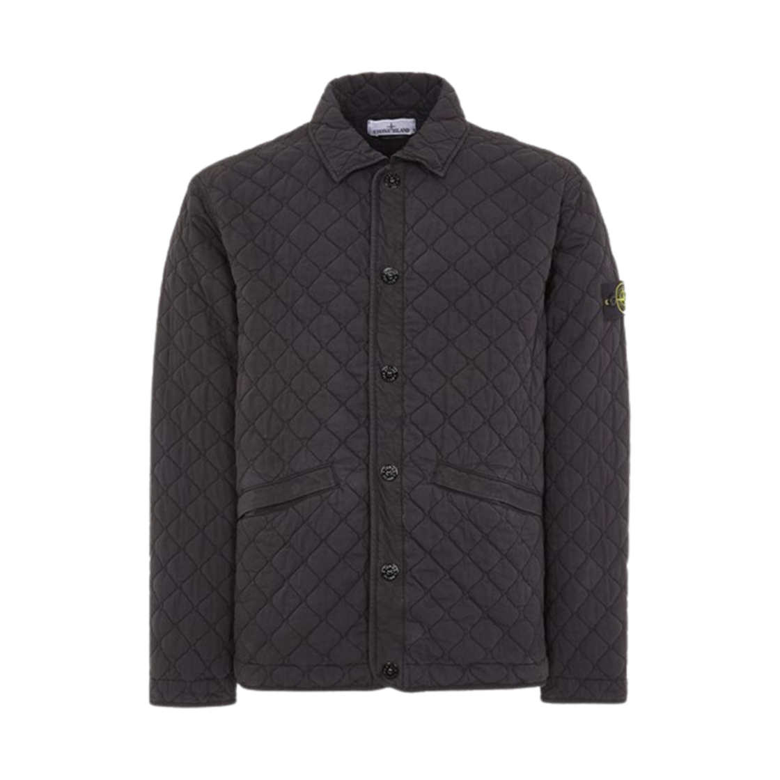 7915Q0933-V0029 Stone Island Q0933 50 Fili Quilted-TC Light Brushed Nylon Cotton Canvas Lightly Padded Jacket Black - 23FW