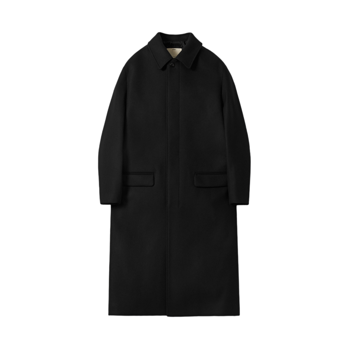 포터리 멜튼 울 맥 코트 수퍼 파인 캐시미어 울 블렌드 멜튼 클로스 다크 네이비(Pottery Melton Wool Mac Coat Super Fine Cashmere Wool Blend Melton Cloth Dark Navy)