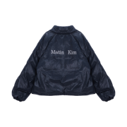 (W) Matin Kim Matin Logo Coating Down Jumper Navy