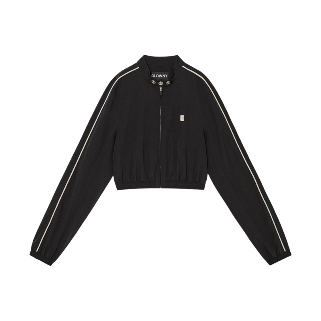 - (W) Glowny Walker Track Crop Jacket Black