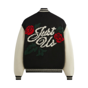 Kith Wyona Full Zip Varsity Sweater Black