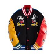 (Kids) Kith x Disney for Mickey & Friends Wool Varsity Jacket Black