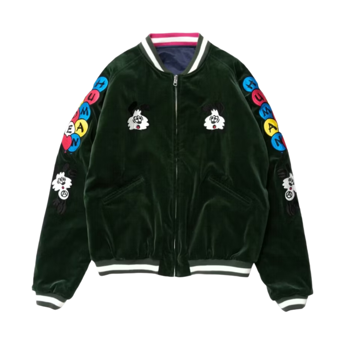 휴먼 메이드 x 베르디 빅 요코스카 리버시블 자켓 그린(Human Made x Verdy Vick Yokosuka Reversible Jacket Green)