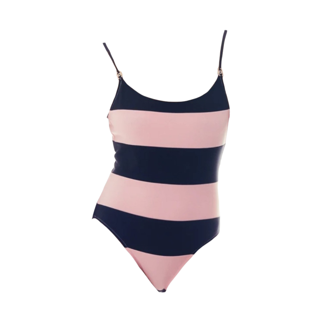 (W) 샤넬 스윔수트 스트레치 저지 & 블랙 핑크((W) Chanel Swimsuit Stretch Jersey & Black Pink)